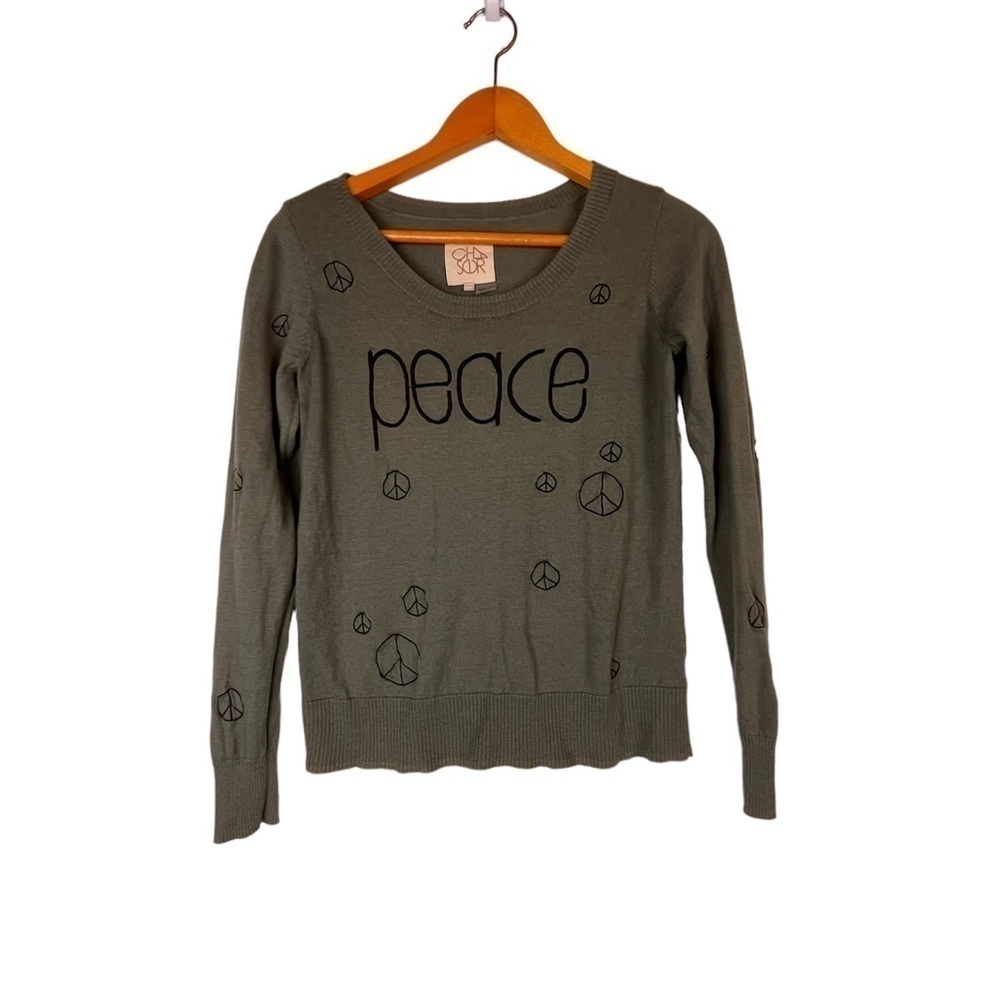 CHASER PEACE GREEN TOP SIZE‎ S